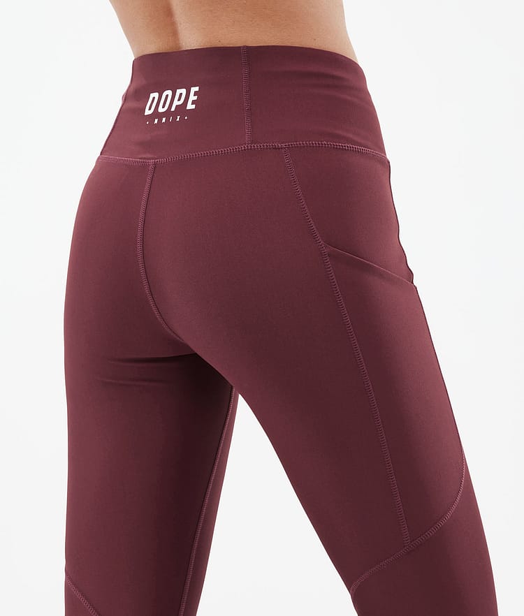Dope Lofty Tech Leggingsit Naiset Burgundy, Kuva 7 / 8