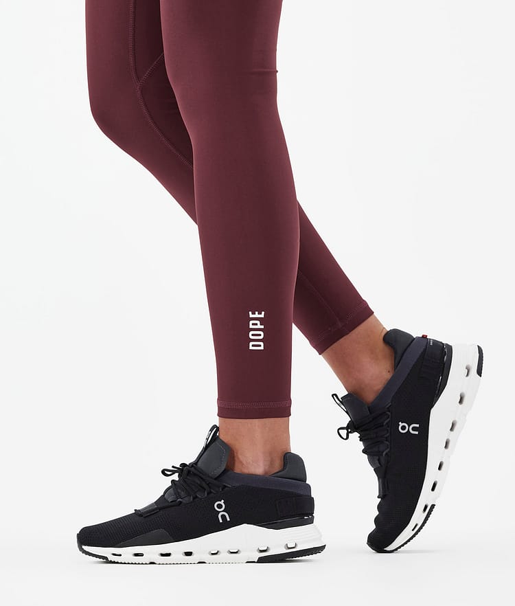 Dope Lofty Tech Leggingsit Naiset Burgundy