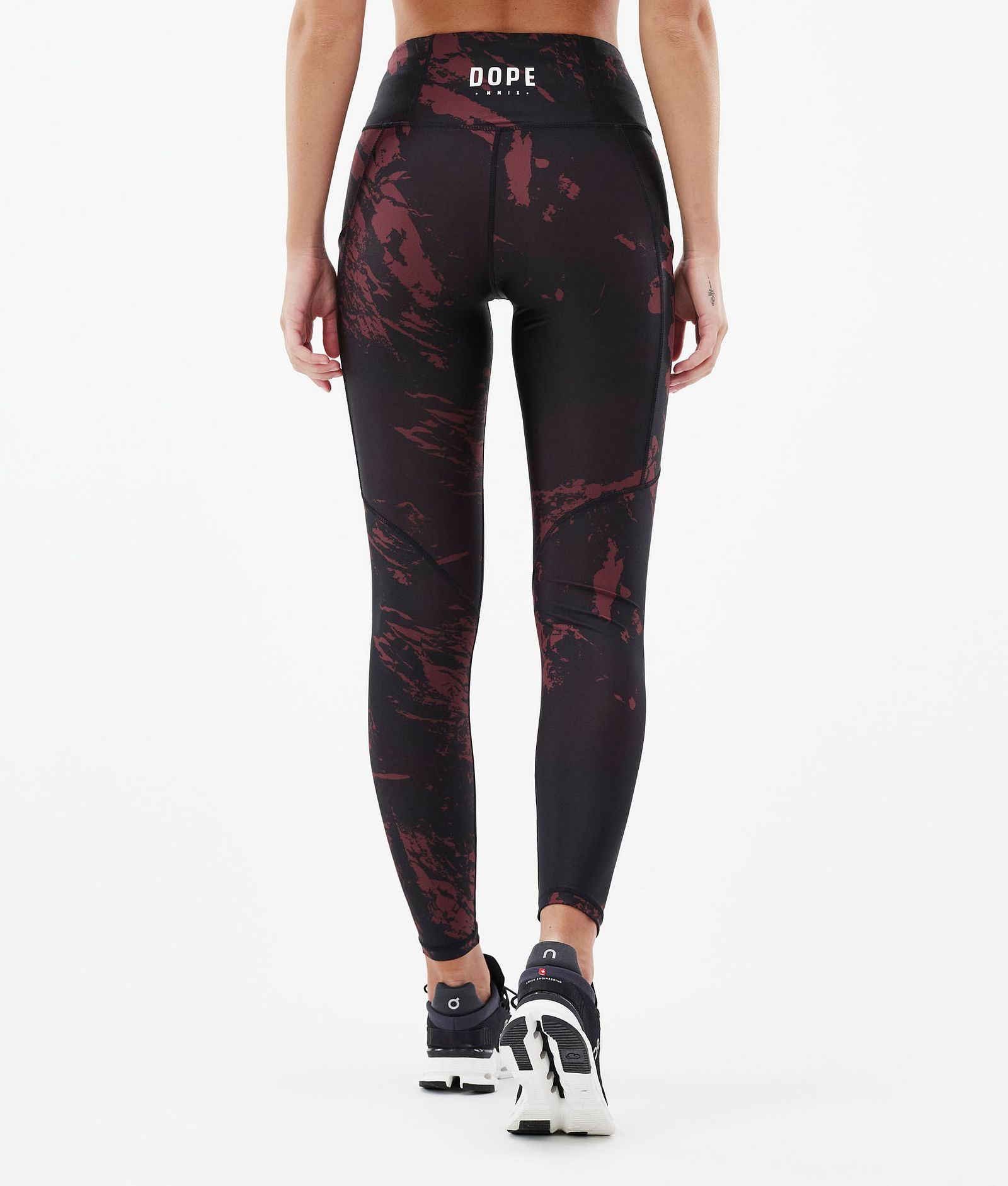 Dope Lofty Tech Leggingsit Naiset Paint Burgundy, Kuva 2 / 8