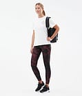 Dope Lofty Tech Leggingsit Naiset Paint Burgundy, Kuva 3 / 8