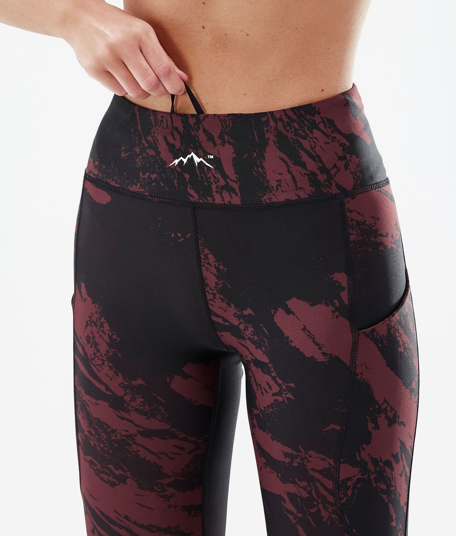 Dope Lofty Tech Leggingsit Naiset Paint Burgundy, Kuva 6 / 8
