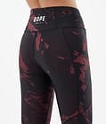 Dope Lofty Tech Leggingsit Naiset Paint Burgundy, Kuva 7 / 8