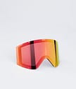 Montec Scope 2021 Goggle Lens Linssi Laskettelulaseille Miehet Ruby Red Mirror