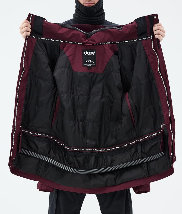 Dope Adept Lumilautailutakki Miehet Burgundy, Kuva 10 / 10