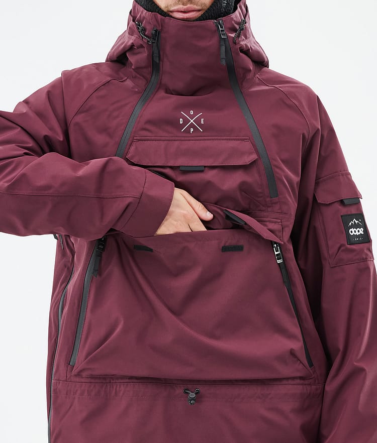 Dope Akin Lumilautailutakki Miehet Burgundy Renewed, Kuva 9 / 9