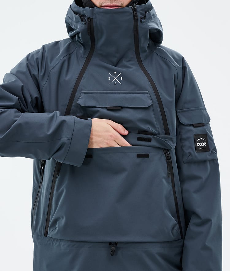 Dope Akin Lumilautailutakki Miehet Metal Blue, Kuva 8 / 9