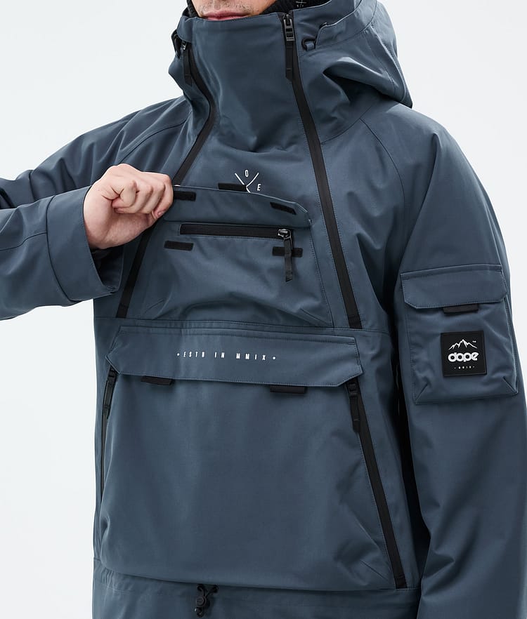 Dope Akin Lumilautailutakki Miehet Metal Blue, Kuva 9 / 9