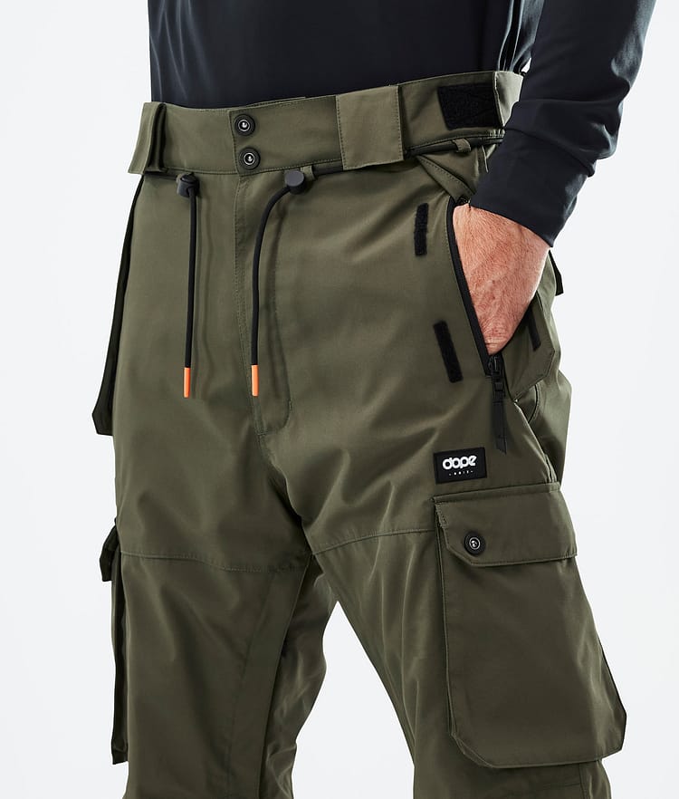 Dope Iconic Lumilautailuhousut Miehet Olive Green, Kuva 5 / 7