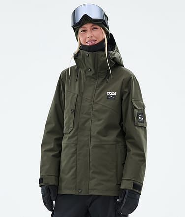 Dope Adept W Lumilautailutakki Naiset Olive Green