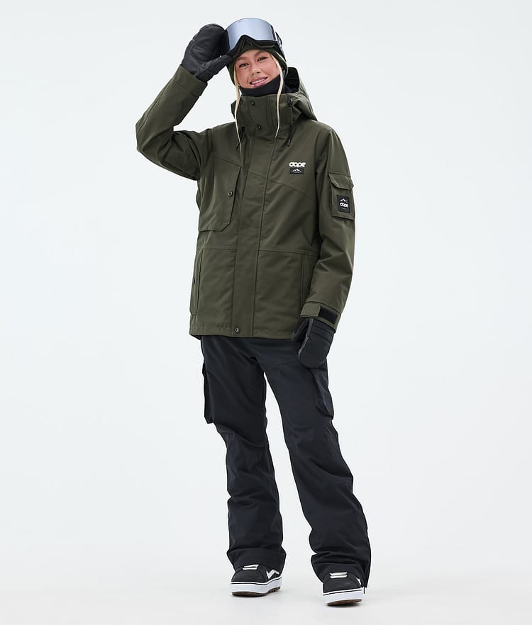 Dope Adept W Lumilautailutakki Naiset Olive Green, Kuva 2 / 9