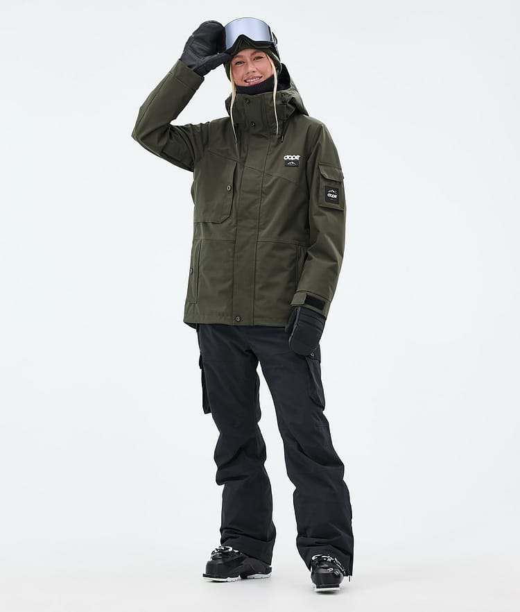 Dope Adept W Laskettelutakki Naiset Olive Green, Kuva 2 / 9