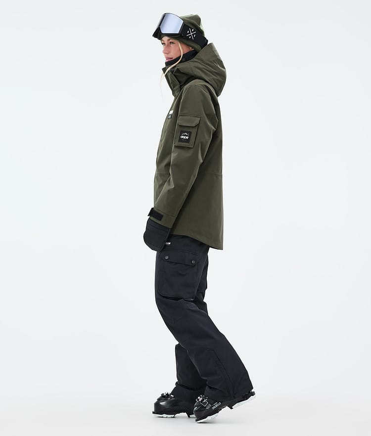 Dope Adept W Laskettelutakki Naiset Olive Green, Kuva 3 / 9