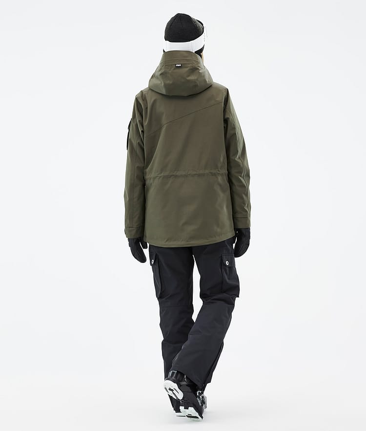 Dope Adept W Laskettelutakki Naiset Olive Green/Black