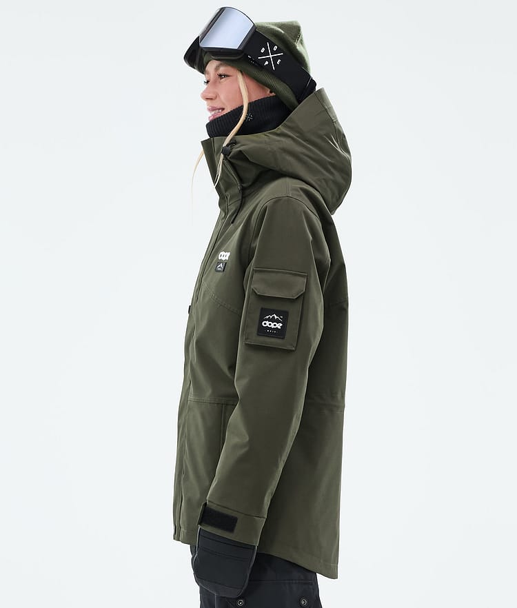 Dope Adept W Lumilautailutakki Naiset Olive Green, Kuva 5 / 9