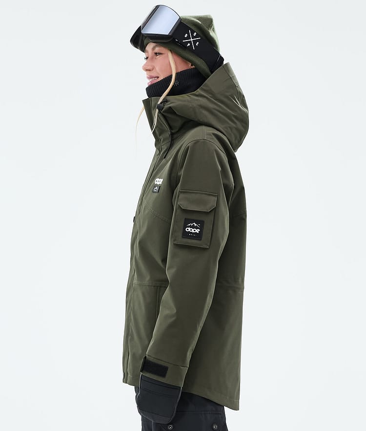 Dope Adept W Lumilautailutakki Naiset Olive Green, Image 5 of 9