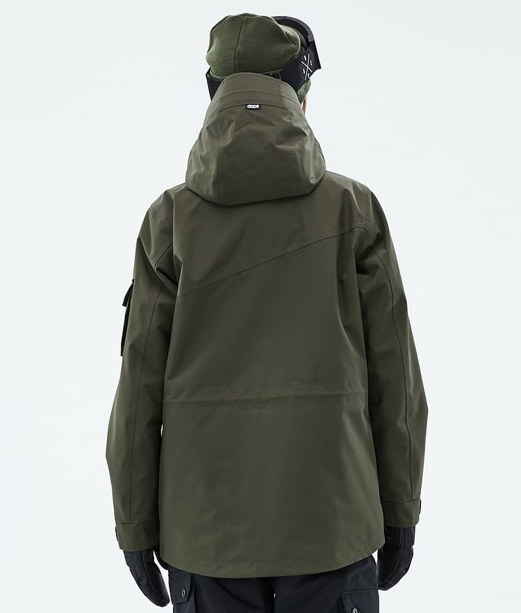 Dope Adept W Laskettelutakki Naiset Olive Green, Kuva 6 / 9