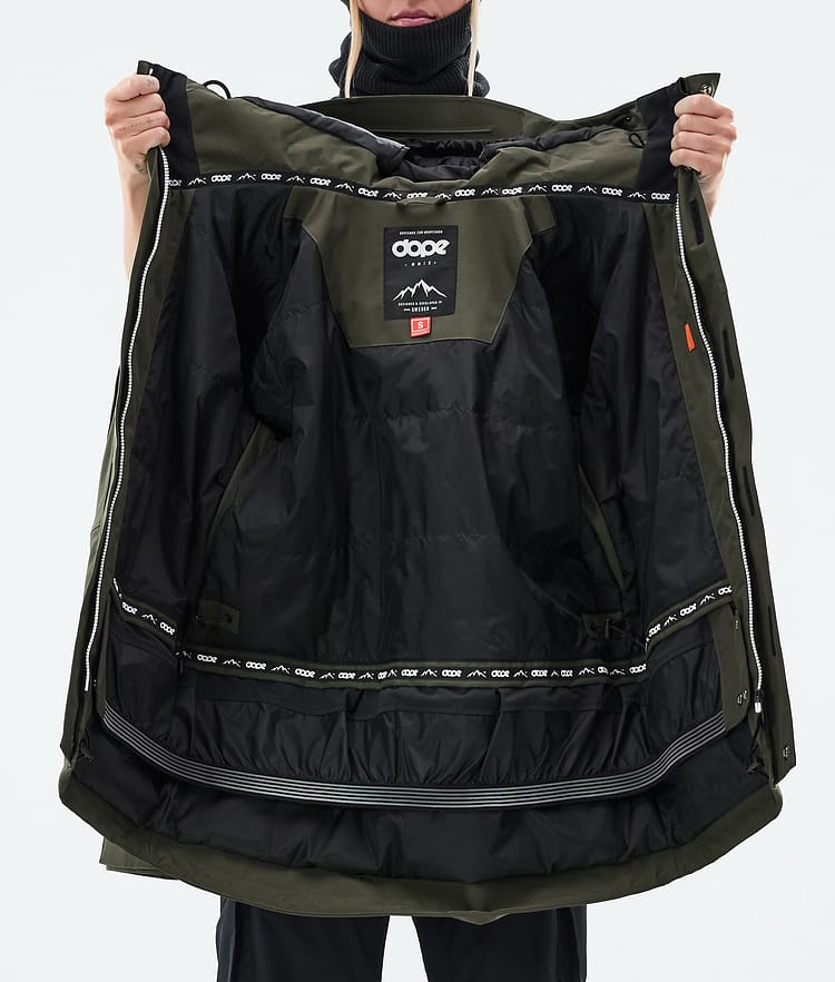 Dope Adept W Lumilautailutakki Naiset Olive Green, Image 9 of 9