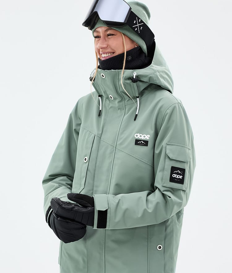 Dope Adept W Lumilautailutakki Naiset Faded Green Renewed, Kuva 2 / 10