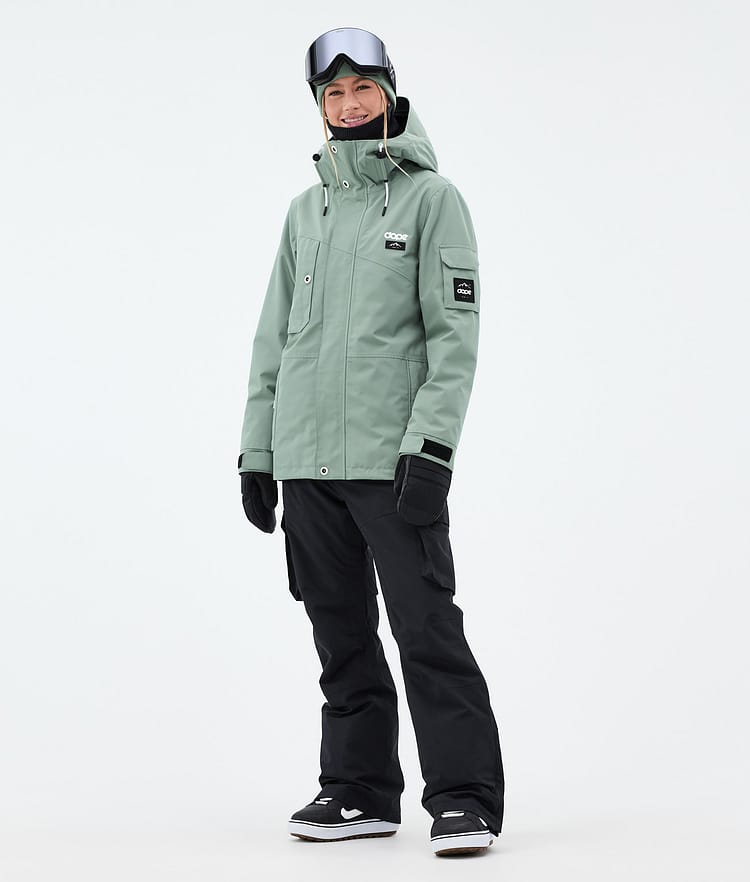 Dope Adept W Lumilautailutakki Naiset Faded Green Renewed, Kuva 3 / 10
