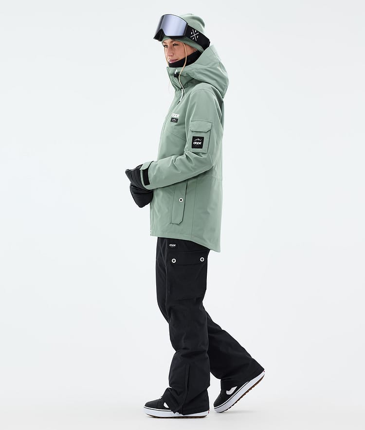 Dope Adept W Lumilautailutakki Naiset Faded Green Renewed, Kuva 4 / 10