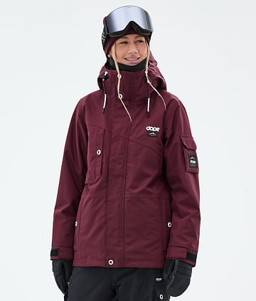 Dope Adept W Lumilautailutakki Naiset Burgundy