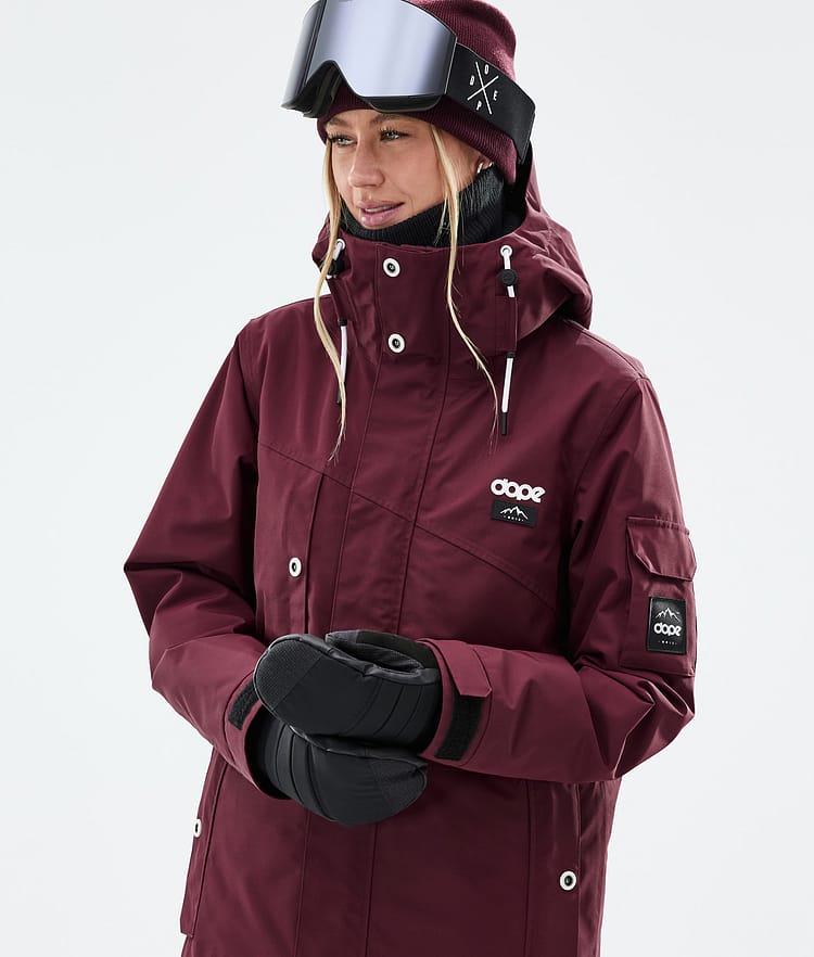 Dope Adept W Lumilautailutakki Naiset Burgundy Renewed, Kuva 2 / 10