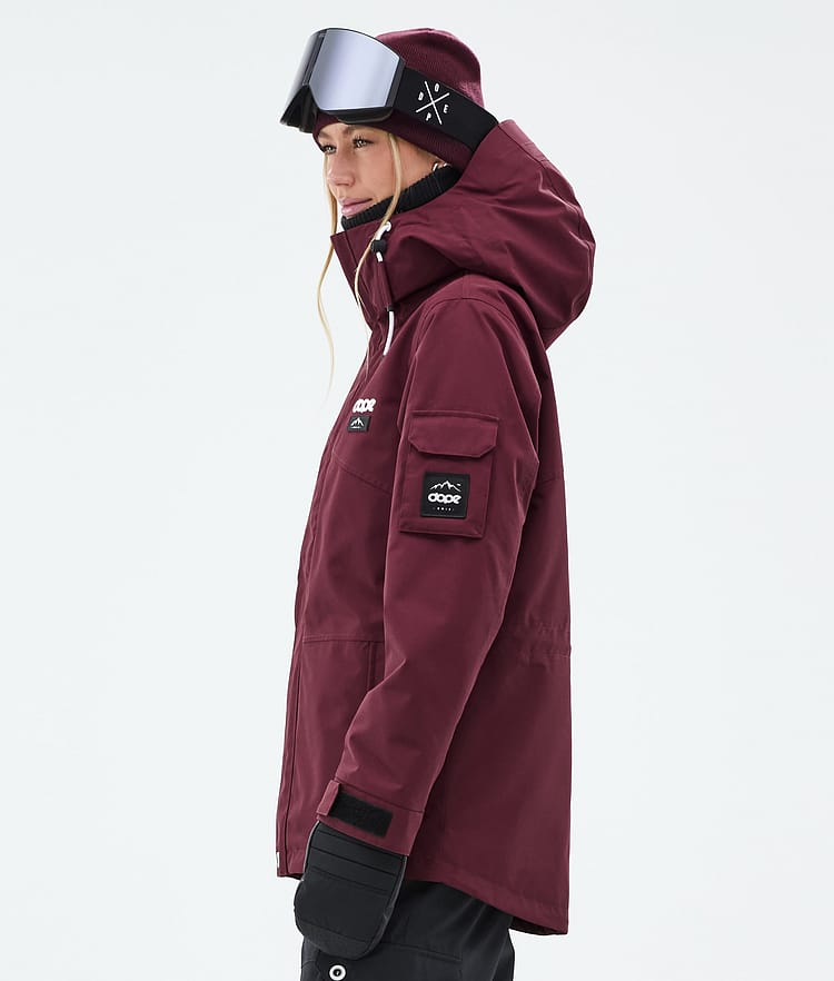Dope Adept W Lumilautailutakki Naiset Burgundy Renewed, Kuva 6 / 10