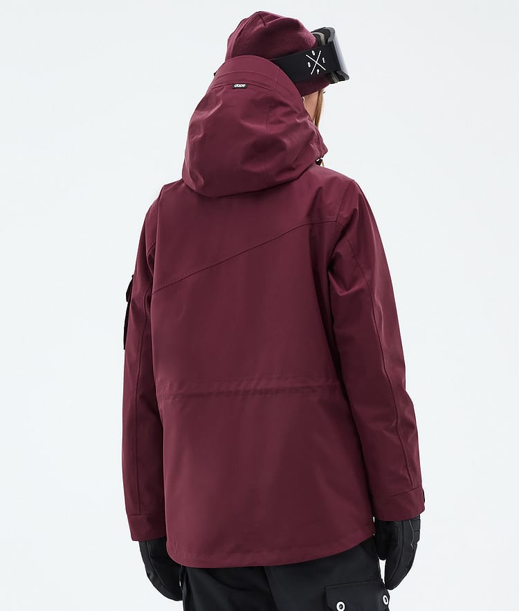Dope Adept W Lumilautailutakki Naiset Burgundy Renewed, Kuva 7 / 10