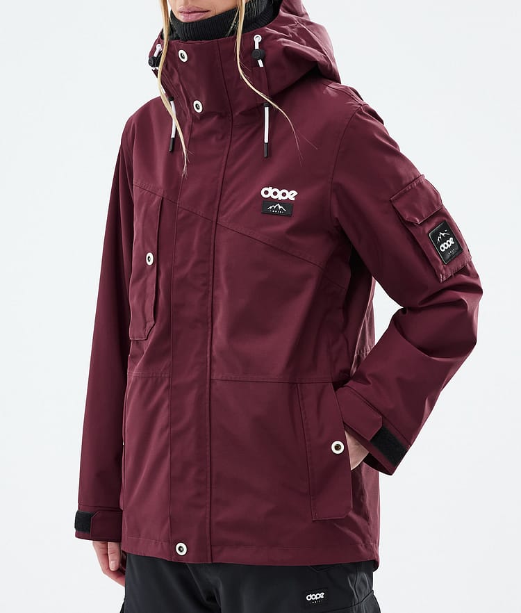 Dope Adept W Lumilautailutakki Naiset Burgundy Renewed, Kuva 8 / 10