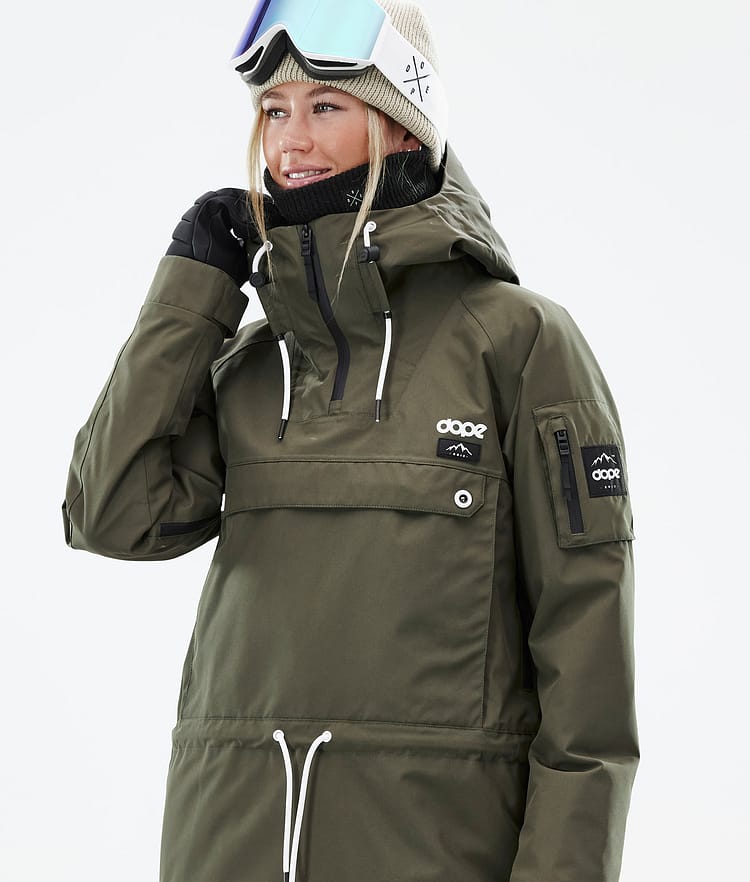 Dope Annok W Laskettelutakki Naiset Olive Green, Kuva 2 / 9