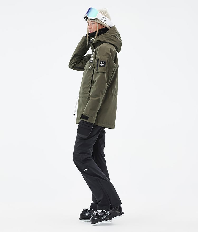 Dope Annok W Laskettelutakki Naiset Olive Green, Kuva 4 / 9