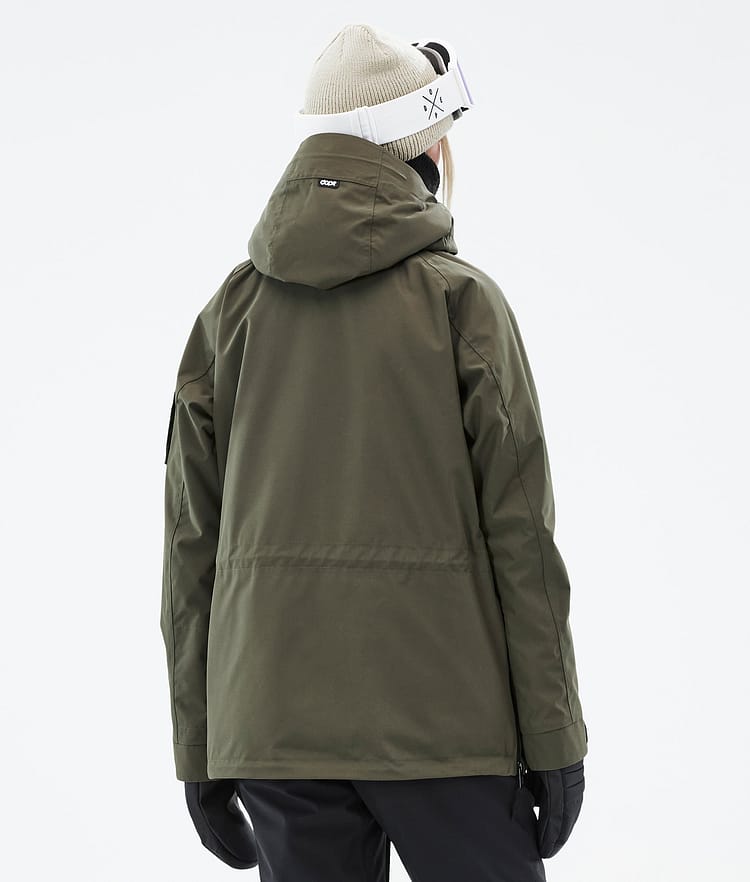 Dope Annok W Laskettelutakki Naiset Olive Green, Kuva 7 / 9