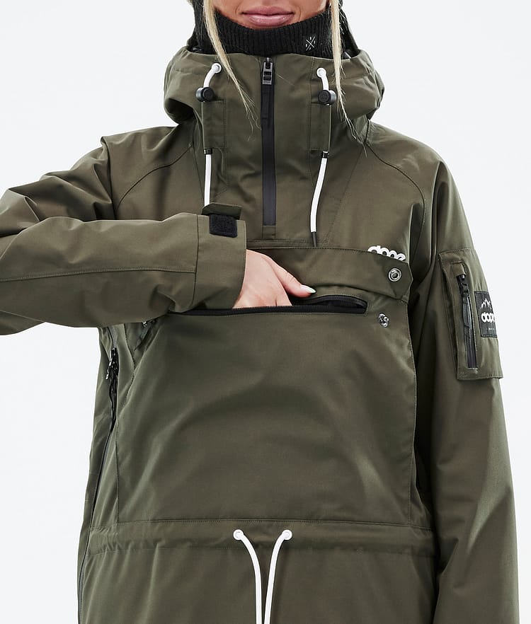 Dope Annok W Laskettelutakki Naiset Olive Green, Kuva 9 / 9