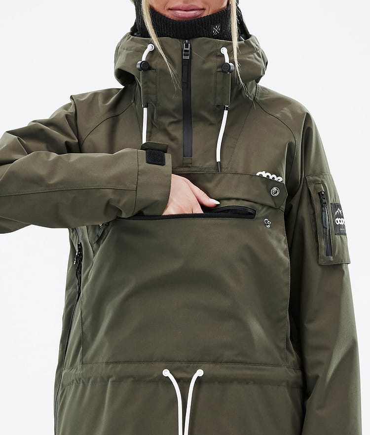 Dope Annok W Laskettelutakki Naiset Olive Green