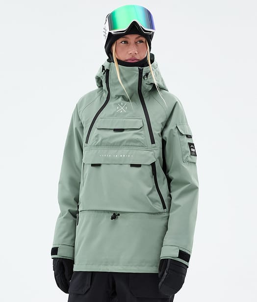 Dope Akin W Laskettelutakki Naiset Faded Green