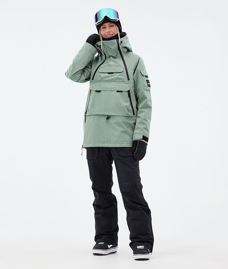 Dope Akin W Lumilautailutakki Naiset Faded Green, Kuva 2 / 9