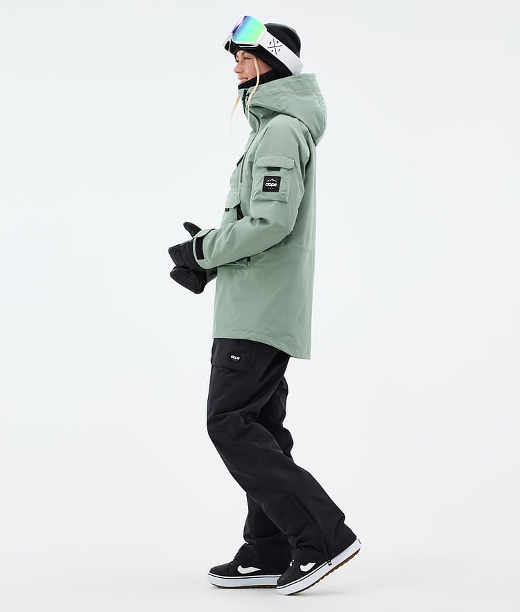 Dope Akin W Lumilautailutakki Naiset Faded Green, Kuva 3 / 9