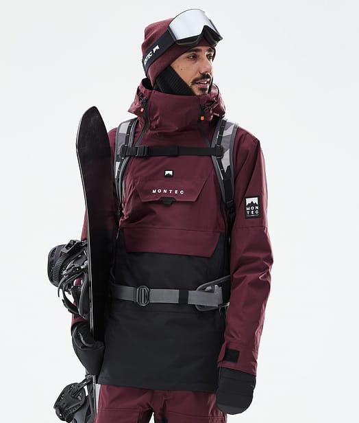 Montec Doom Lumilautailutakki Miehet Burgundy/Black