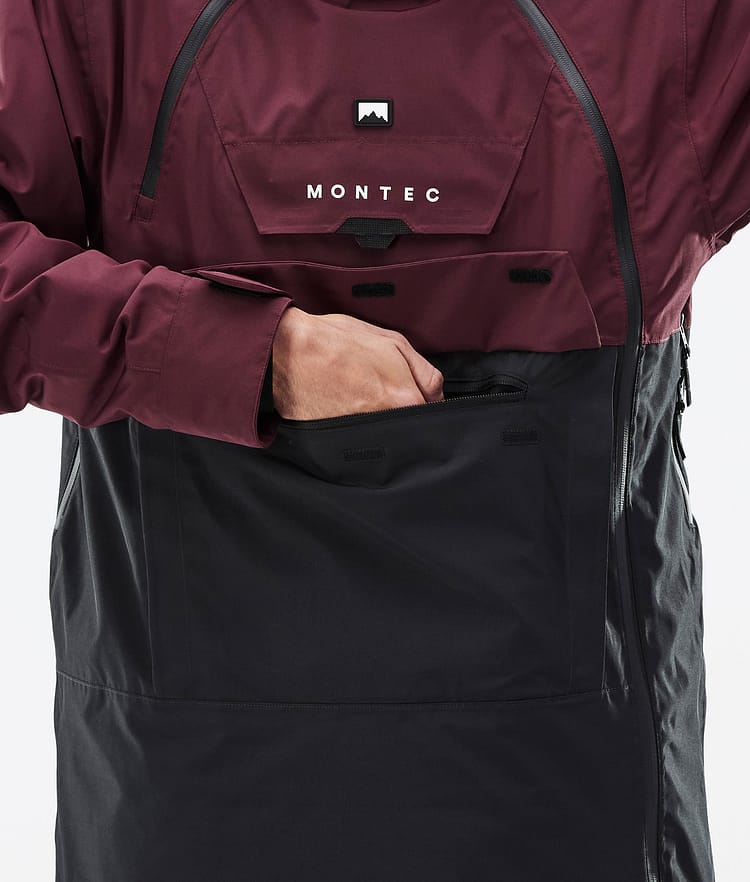 Montec Doom Lumilautailutakki Miehet Burgundy/Black