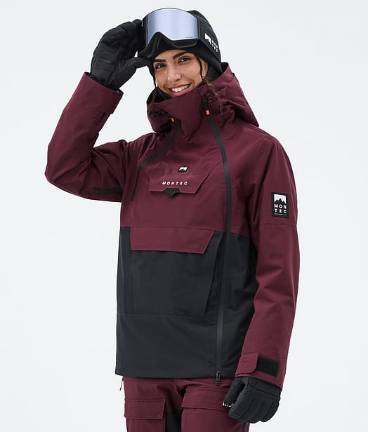 Montec Doom W Lumilautailutakki Naiset Burgundy/Black