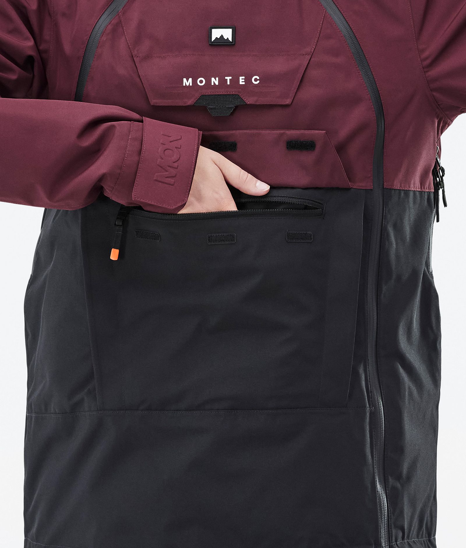 Montec Doom W Lumilautailutakki Naiset Burgundy/Black Renewed, Kuva 9 / 11