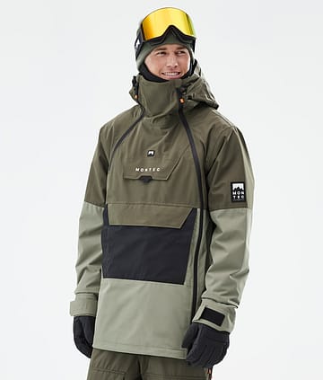 Montec Doom Lumilautailutakki Olive Green/Black/Greenish
