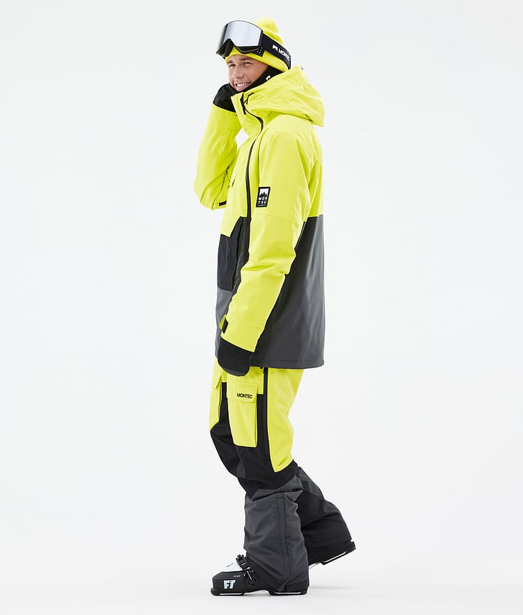 Montec Doom Laskettelutakki Miehet Bright Yellow/Black/Phantom, Kuva 4 / 11