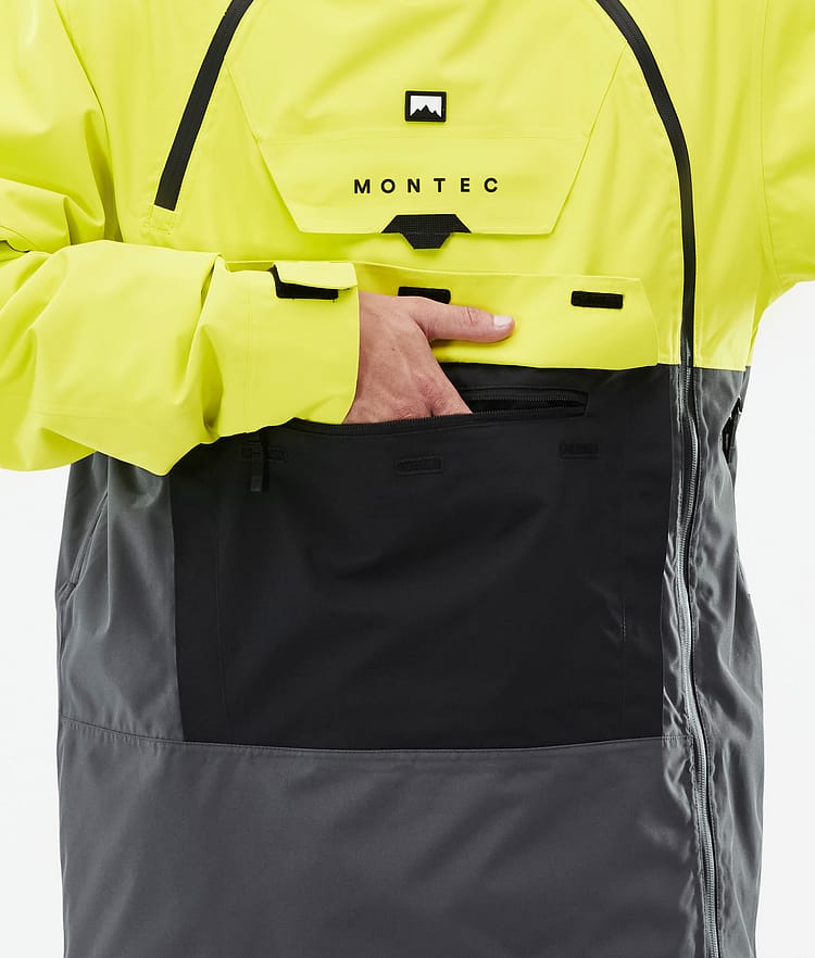 Montec Doom Laskettelutakki Miehet Bright Yellow/Black/Phantom, Kuva 9 / 11