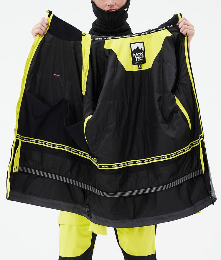 Montec Doom Laskettelutakki Miehet Bright Yellow/Black/Phantom, Kuva 11 / 11