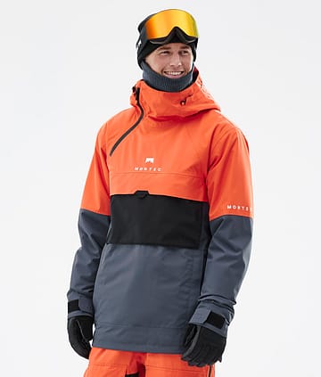 Montec Dune Lumilautailutakki Orange/Black/Metal Blue