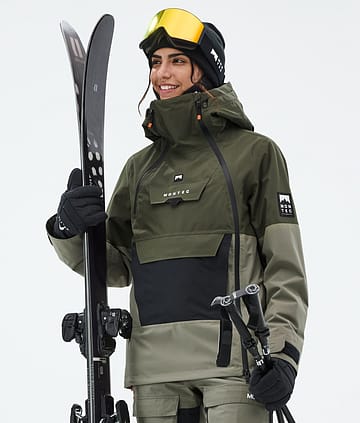 Montec Doom W Laskettelutakki Naiset Olive Green/Black/Greenish