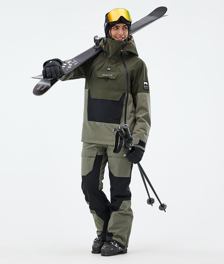 Montec Doom W Laskettelutakki Naiset Olive Green/Black/Greenish, Kuva 3 / 11