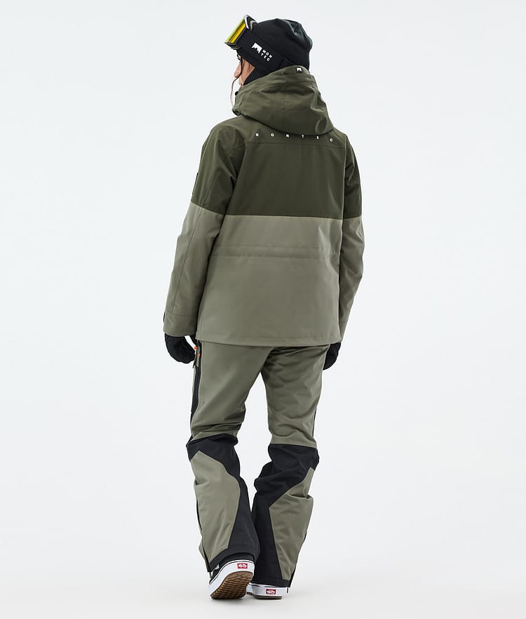Montec Doom W Lumilautailutakki Naiset Olive Green/Black/Greenish, Kuva 5 / 11