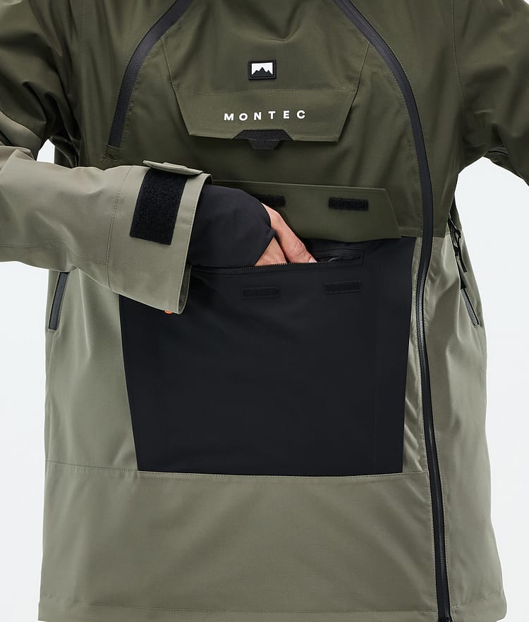 Montec Doom W Lumilautailutakki Naiset Olive Green/Black/Greenish, Kuva 9 / 11